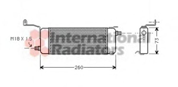 37003258 VAN+WEZEL Lubrication Oil Cooler, engine oil