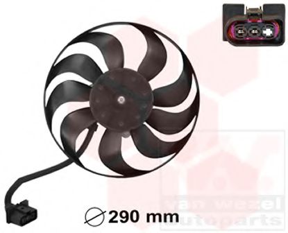 5827744 VAN+WEZEL Cooling System Fan, radiator