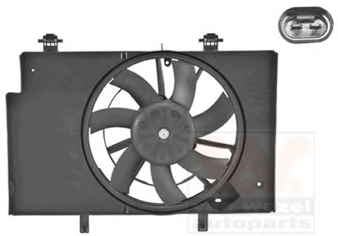 1807746 VAN+WEZEL Fan, radiator