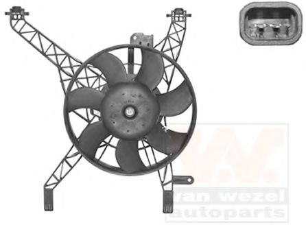 1807747 VAN+WEZEL Fan, radiator