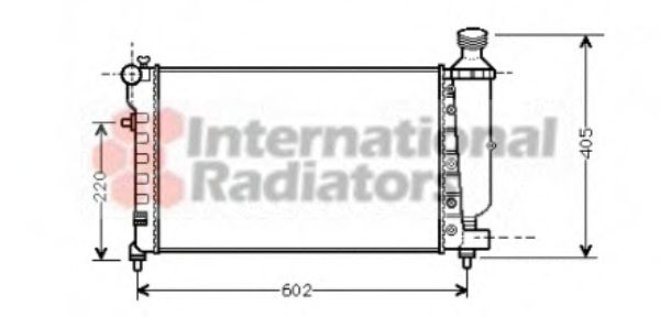 09002196 VAN+WEZEL Cooling System Radiator, engine cooling