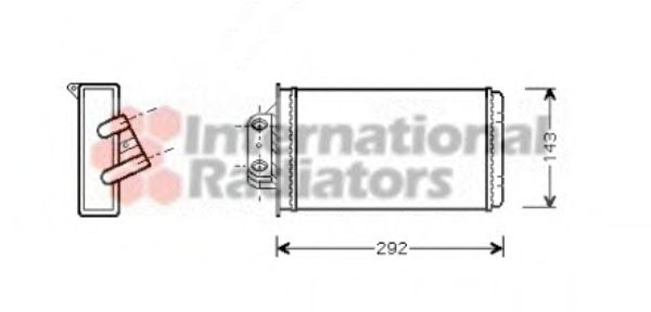 17006273 VAN+WEZEL Heating / Ventilation Heat Exchanger, interior heating