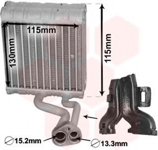 3000V646 VAN+WEZEL Evaporator, air conditioning