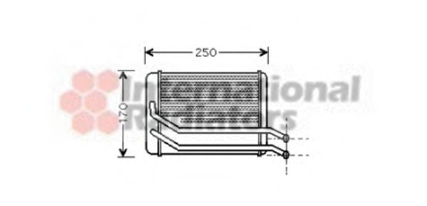 82006118 VAN+WEZEL Heat Exchanger, interior heating