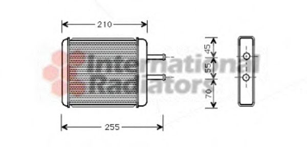 83006010 VAN+WEZEL Heating / Ventilation Heat Exchanger, interior heating