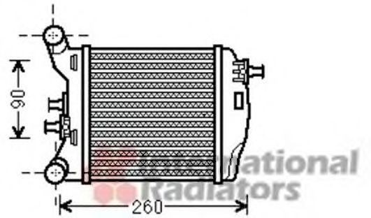 17004375 VAN+WEZEL Air Supply Intercooler, charger