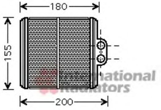 52006093 VAN+WEZEL Heat Exchanger, interior heating