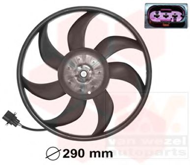 5827745 VAN+WEZEL Fan, radiator