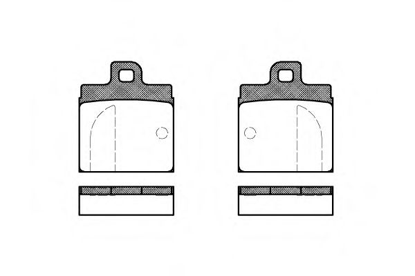 P1043.00 WOKING Тормозная система Комплект тормозных колодок, дисковый тормоз