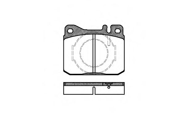P1103.40 WOKING Тормозная система Комплект тормозных колодок, дисковый тормоз