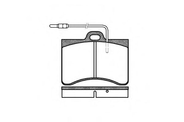 P1863.04 WOKING Комплект тормозных колодок, дисковый тормоз
