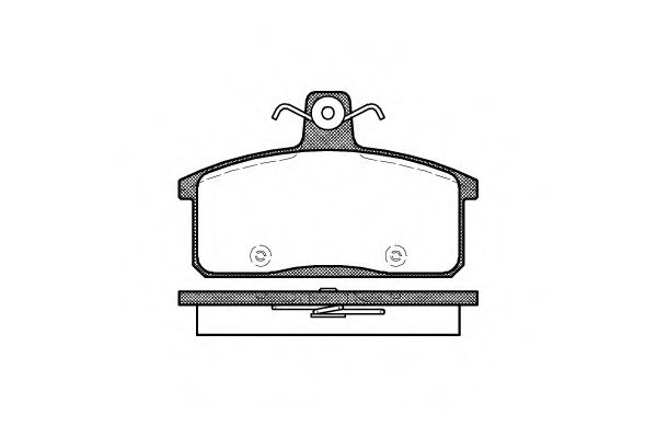 P0283.50 WOKING Тормозная система Комплект тормозных колодок, дисковый тормоз