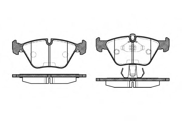 P3703.15 WOKING Тормозная система Комплект тормозных колодок, дисковый тормоз