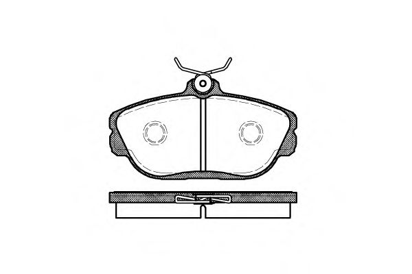 P5533.00 WOKING Тормозная система Комплект тормозных колодок, дисковый тормоз