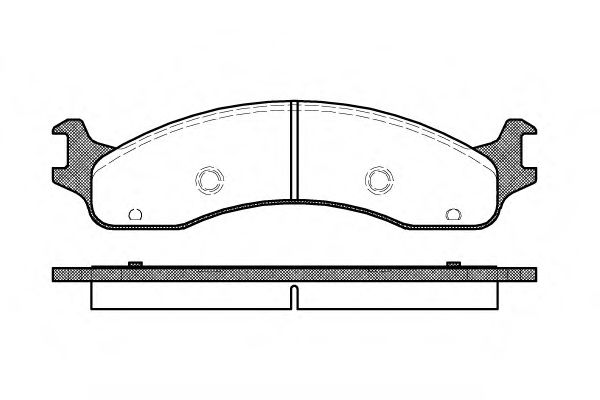 P4733.00 WOKING Комплект тормозных колодок, дисковый тормоз