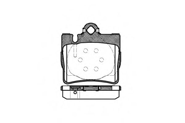 P6703.00 WOKING Тормозная система Комплект тормозных колодок, дисковый тормоз