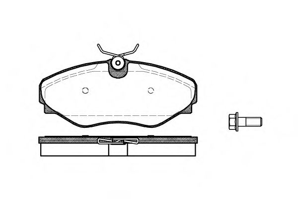 P9343.20 WOKING Тормозная система Комплект тормозных колодок, дисковый тормоз