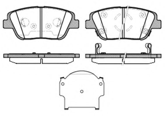P15233.02 WOKING Brake System Brake Pad Set, disc brake