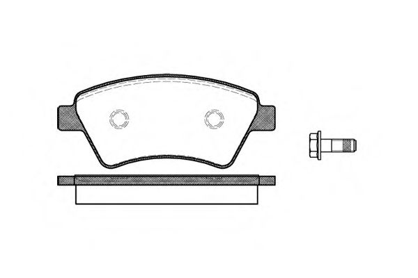 P8763.10 WOKING Тормозная система Комплект тормозных колодок, дисковый тормоз