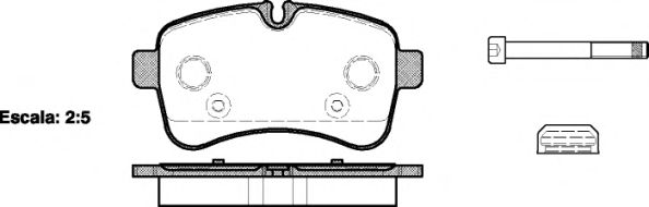 P13823.00 WOKING Тормозная система Комплект тормозных колодок, дисковый тормоз