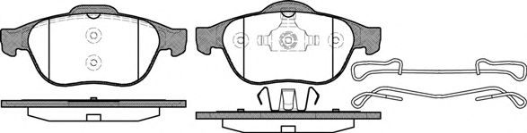 P9433.10 WOKING Тормозная система Комплект тормозных колодок, дисковый тормоз
