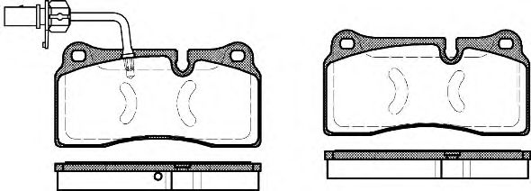 P8833.11 WOKING Brake System Brake Pad Set, disc brake