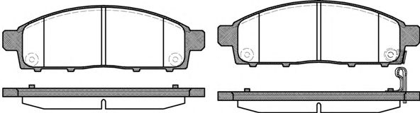 P13423.01 WOKING Тормозная система Комплект тормозных колодок, дисковый тормоз