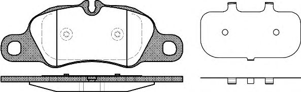 P12663.00 WOKING Brake System Brake Pad Set, disc brake