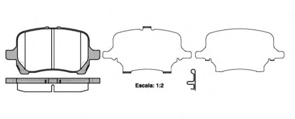 P11893.12 WOKING Brake System Brake Pad Set, disc brake