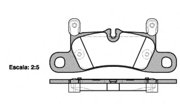 P12793.20 WOKING Brake Pad Set, disc brake