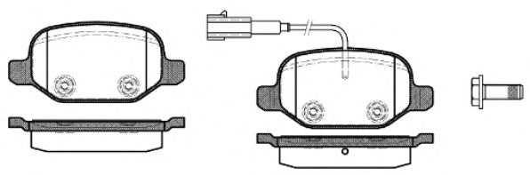 P6273.02 WOKING Тормозная система Комплект тормозных колодок, дисковый тормоз