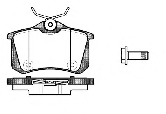 P12913.10 WOKING Тормозная система Комплект тормозных колодок, дисковый тормоз