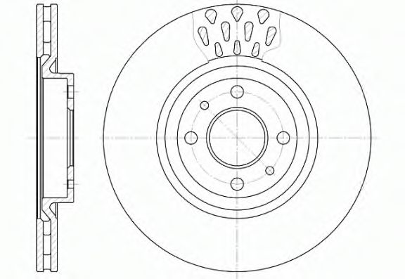 D6315.10 WOKING Тормозная система Тормозной диск