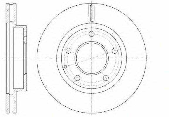 D6841.10 WOKING Тормозная система Тормозной диск