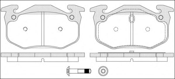 P0443.70 WOKING Brake Pad Set, disc brake