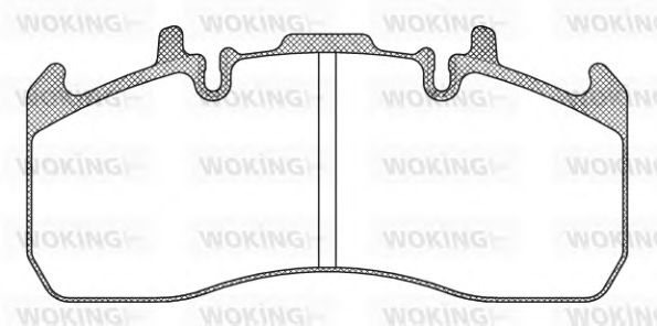 JSA 12173.10 WOKING Brake Pad Set, disc brake