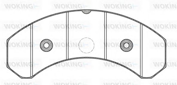 JSA 9253.20 WOKING Brake System Brake Pad Set, disc brake