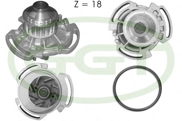 PA10593 GGT Cooling System Water Pump