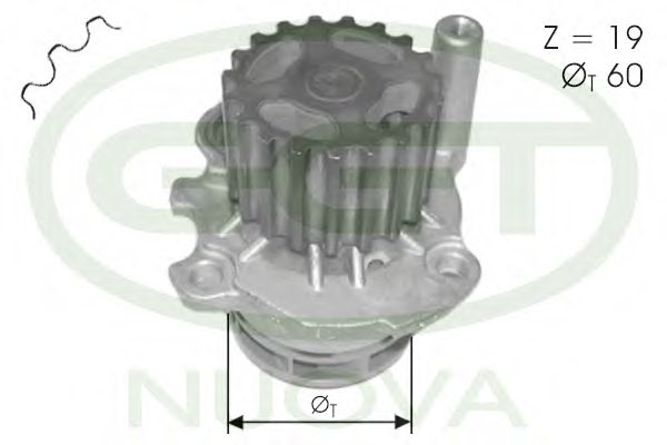 PA12367 GGT Cooling System Water Pump