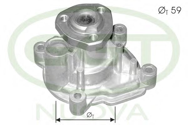 PA12509 GGT Cooling System Water Pump