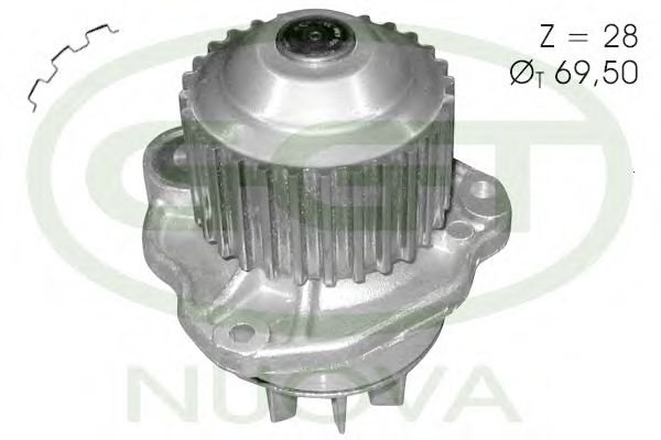 PA12519 GGT Cooling System Water Pump