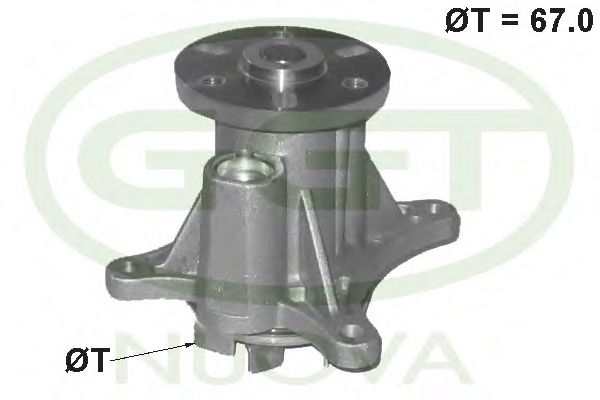 PA12602 GGT Cooling System Water Pump