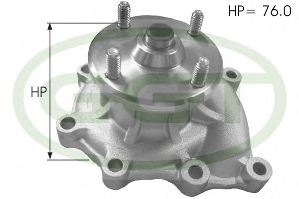 PA12683 GGT Cooling System Water Pump