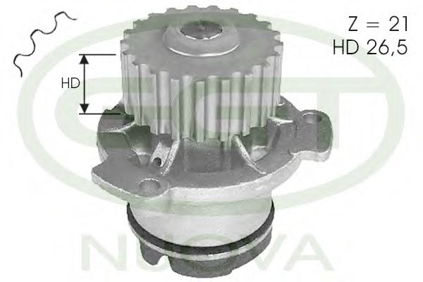 PA10547 GGT Cooling System Water Pump