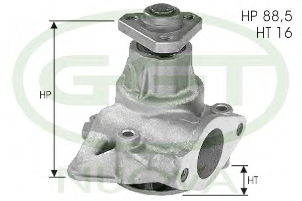 PA12120 GGT Cooling System Water Pump