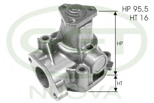 PA10560 GGT Cooling System Water Pump