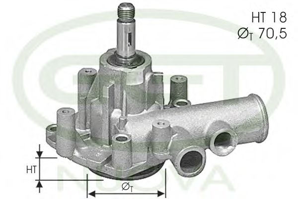 PA12129 GGT Cooling System Water Pump