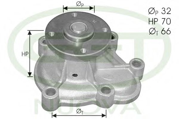 PA10591 GGT Cooling System Water Pump