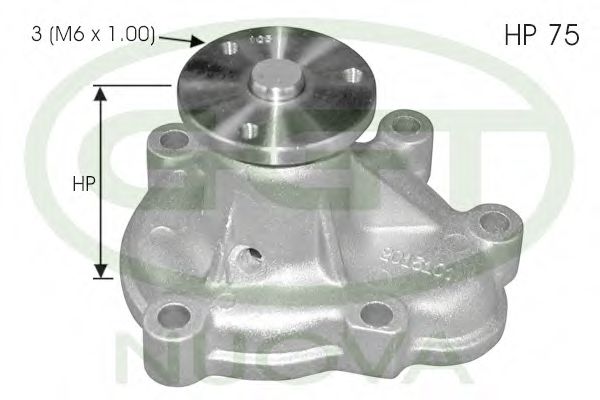 PA12382 GGT Cooling System Water Pump
