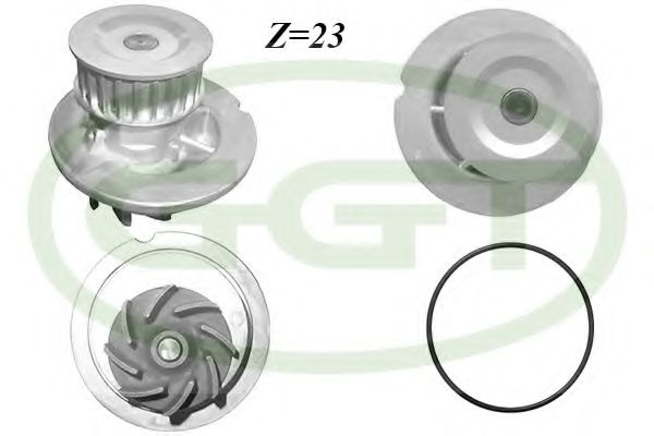 PA12657 GGT Cooling System Water Pump